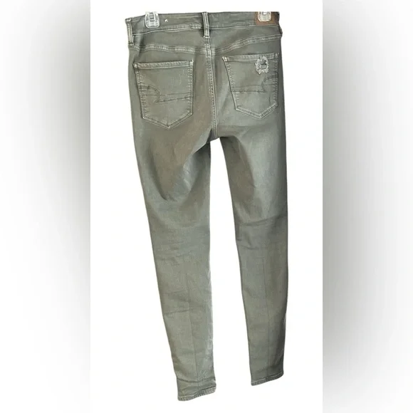 American Eagle  Super stretch Jeggings Sz 8
Trendy Streetwear Grunge Cool Vibes - Picture 7 of 12